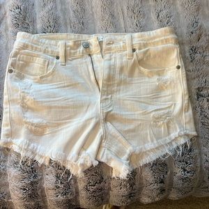 White Denim Shorts